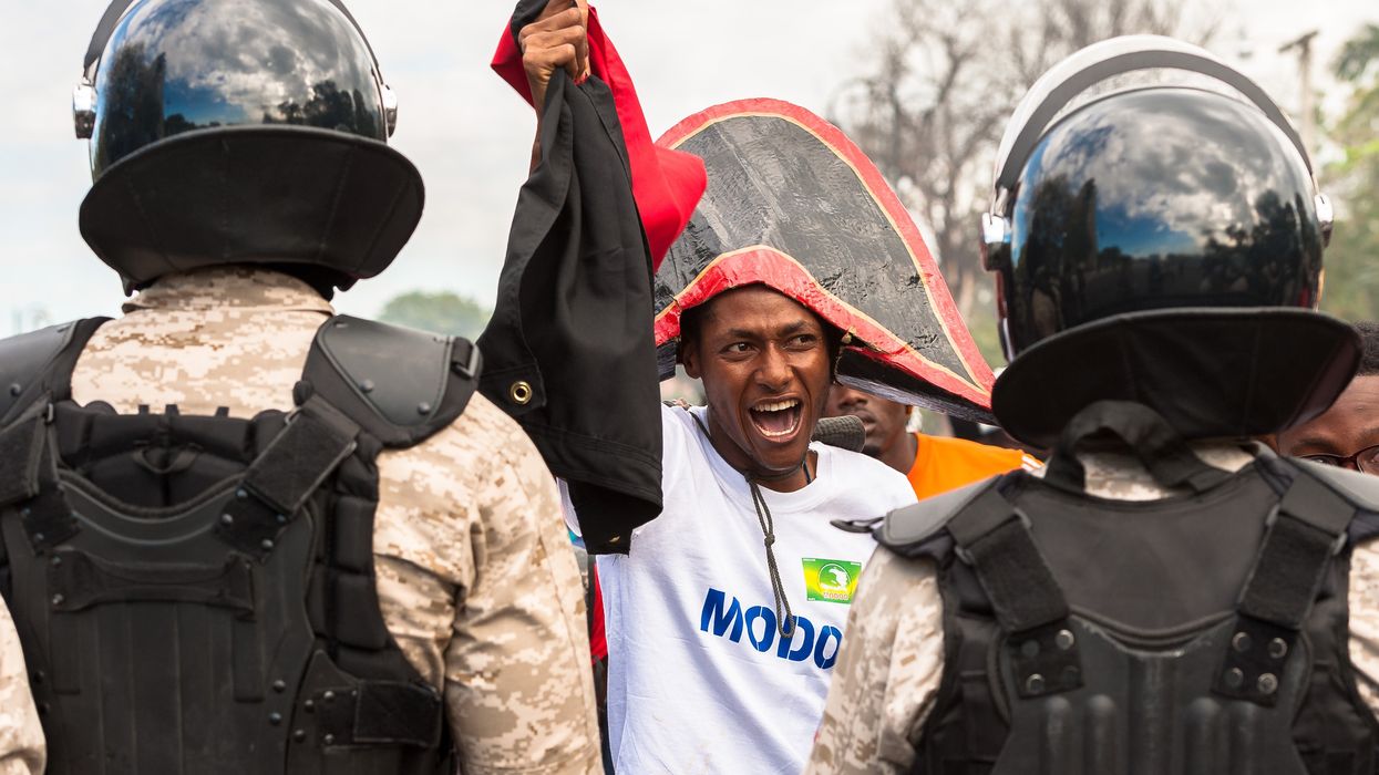Demonstration in Haiti