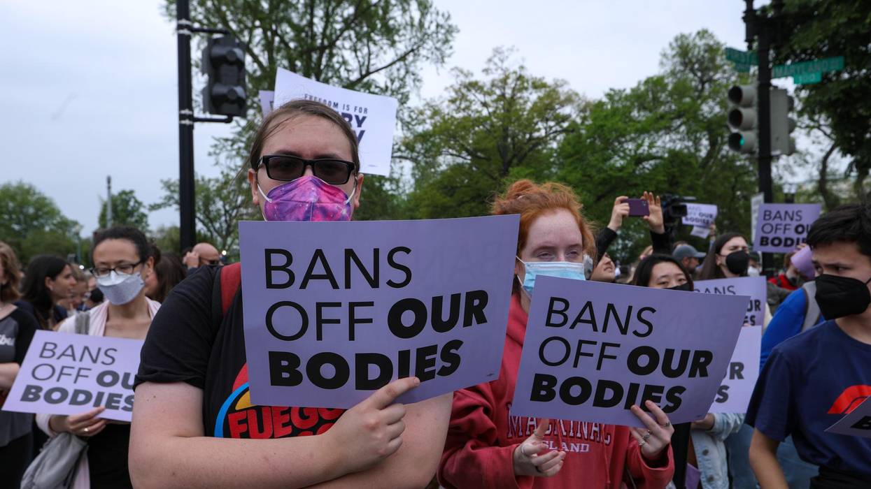 Demonstrations against the Dobbs decision leaked Monday