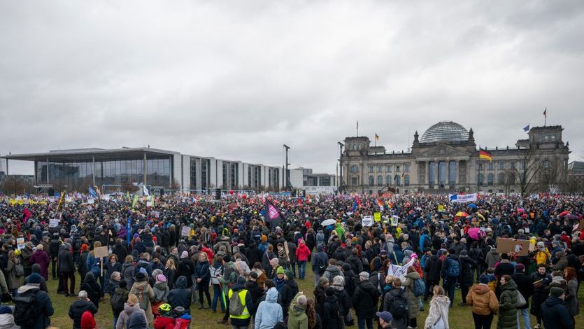 Demonstrations against the right - Berlin