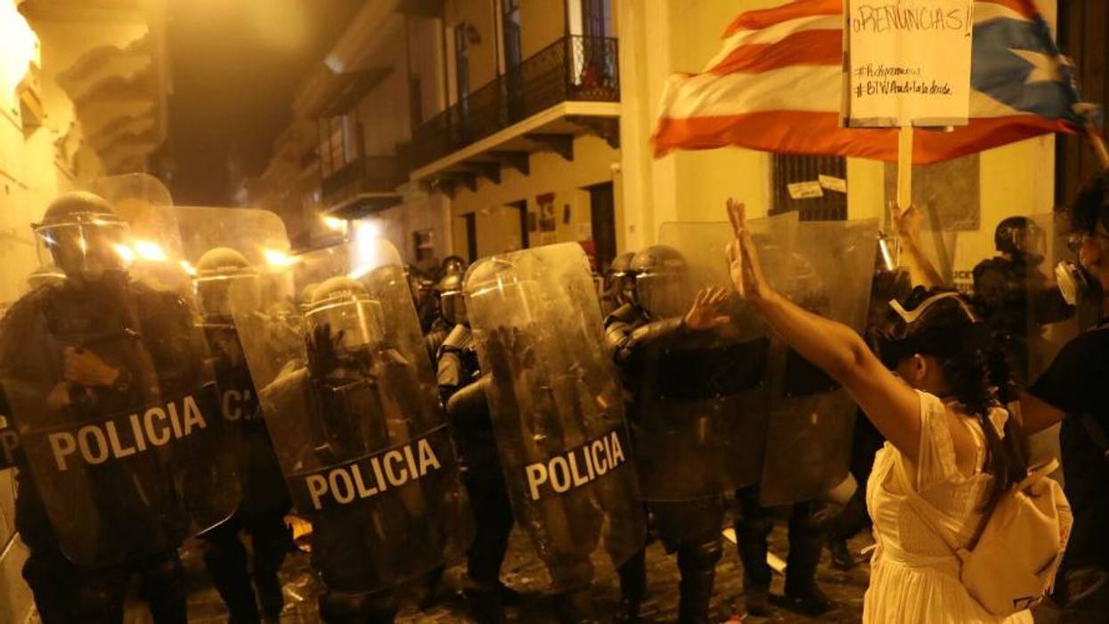 Police Fire Tear Gas and Rubber Bullets at Protesters Demanding Puerto Rico Gov. Rossello Resign