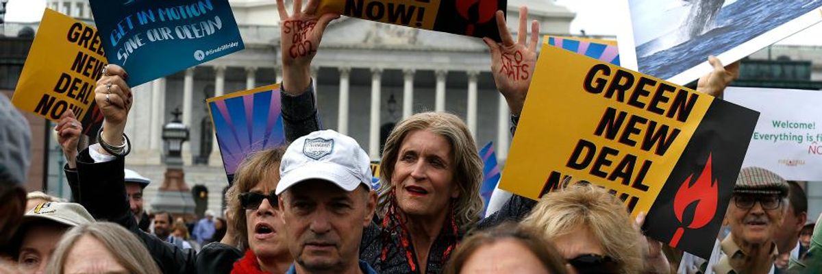 When 92% of Democrats and 67% of Swing Voters in Key Battleground States Support Green New Deal, Pelosi's Opposition Called 'Out of Touch'