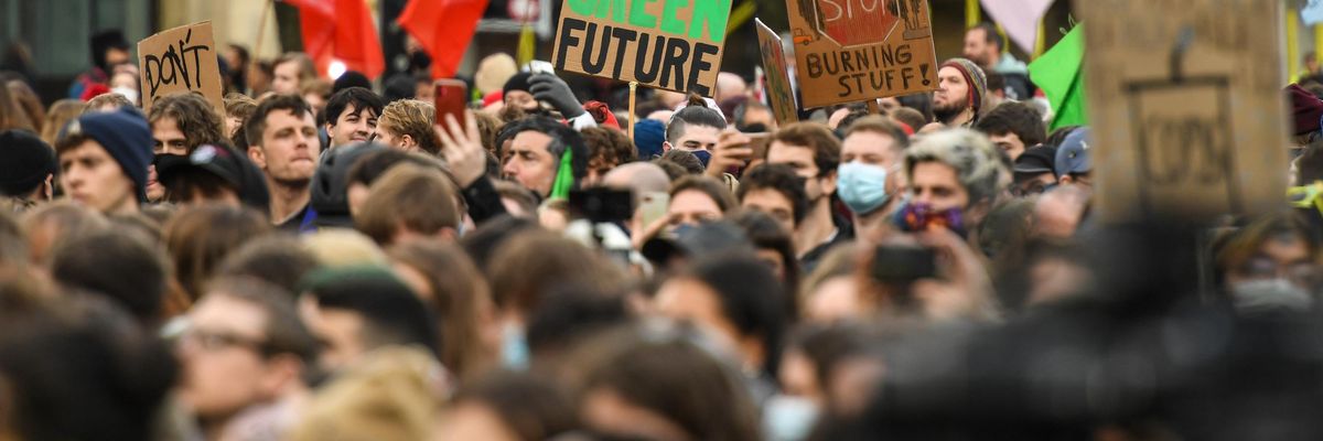 Demonstrators demand climate action