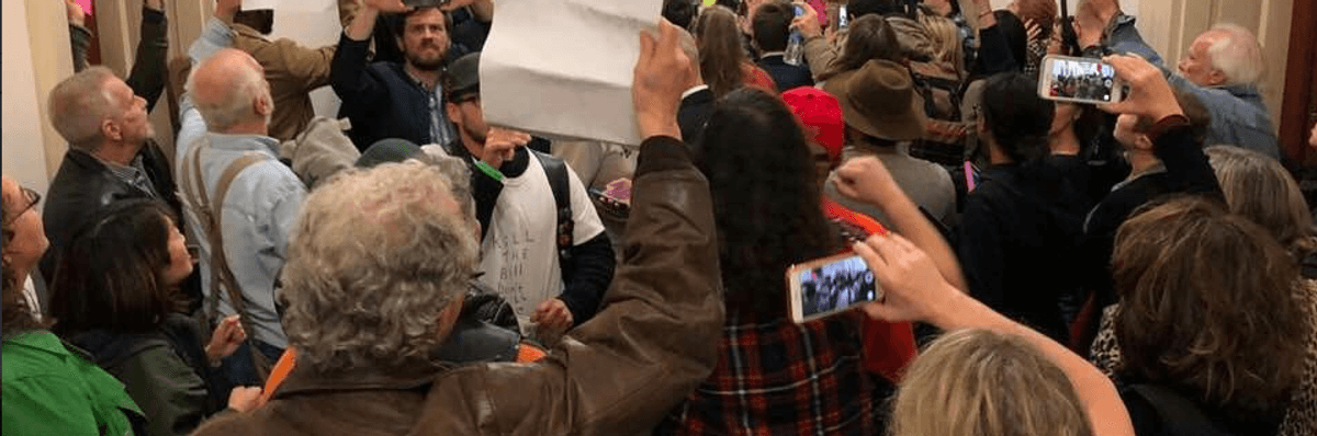 'Tax the Rich, Not the Sick!': Hundreds Storm Capitol Hill Offices to Denounce GOP Tax Bill