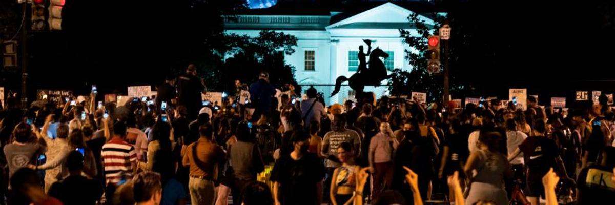 'Trump Failed, 180,000+ Died': Protests Surround White House as President Delivers Lie-Filled RNC Nomination Speech