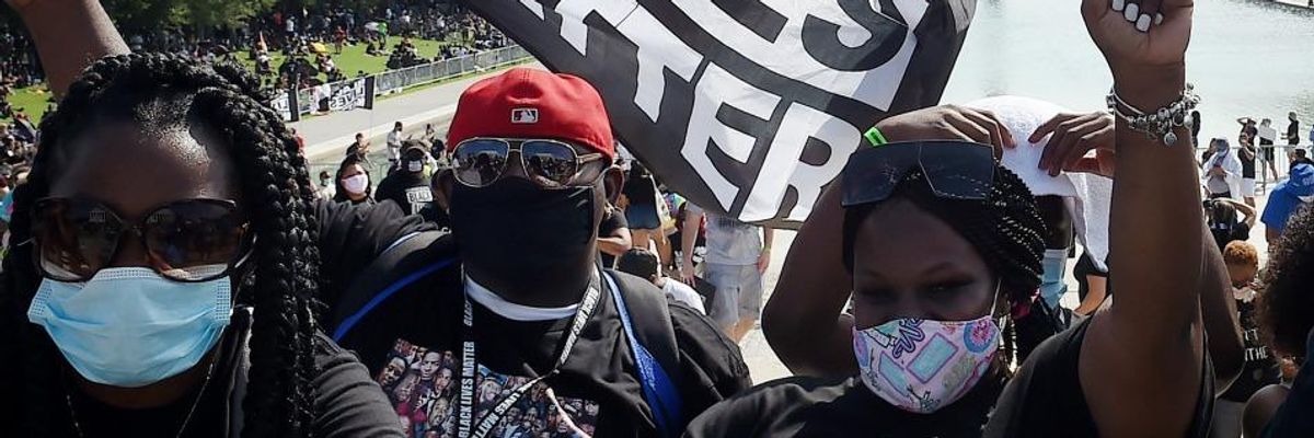 'Get Your Knee Off Our Necks': On 57th Anniversary of Historic Civil Rights Rally, Tens of Thousands March on Washington