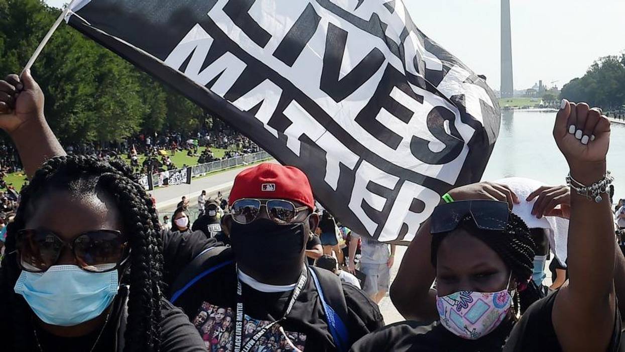 'Get Your Knee Off Our Necks': On 57th Anniversary of Historic Civil Rights Rally, Tens of Thousands March on Washington
