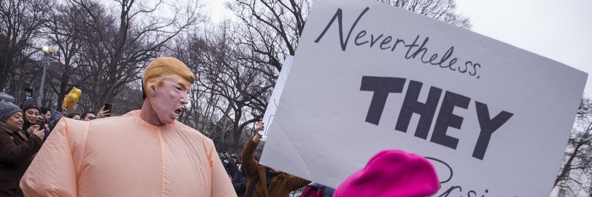 Trump Puts the White in the Red, White and Blue