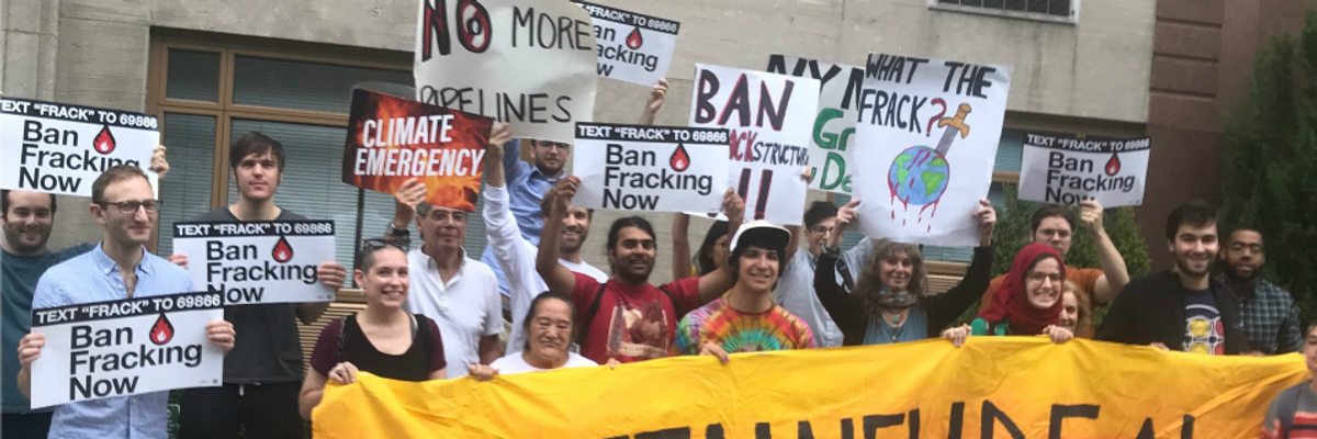 'No Fossil Fuel Money!': Protests Outside Big-Money Fundraiser for Biden Co-Hosted by Natural Gas Executive