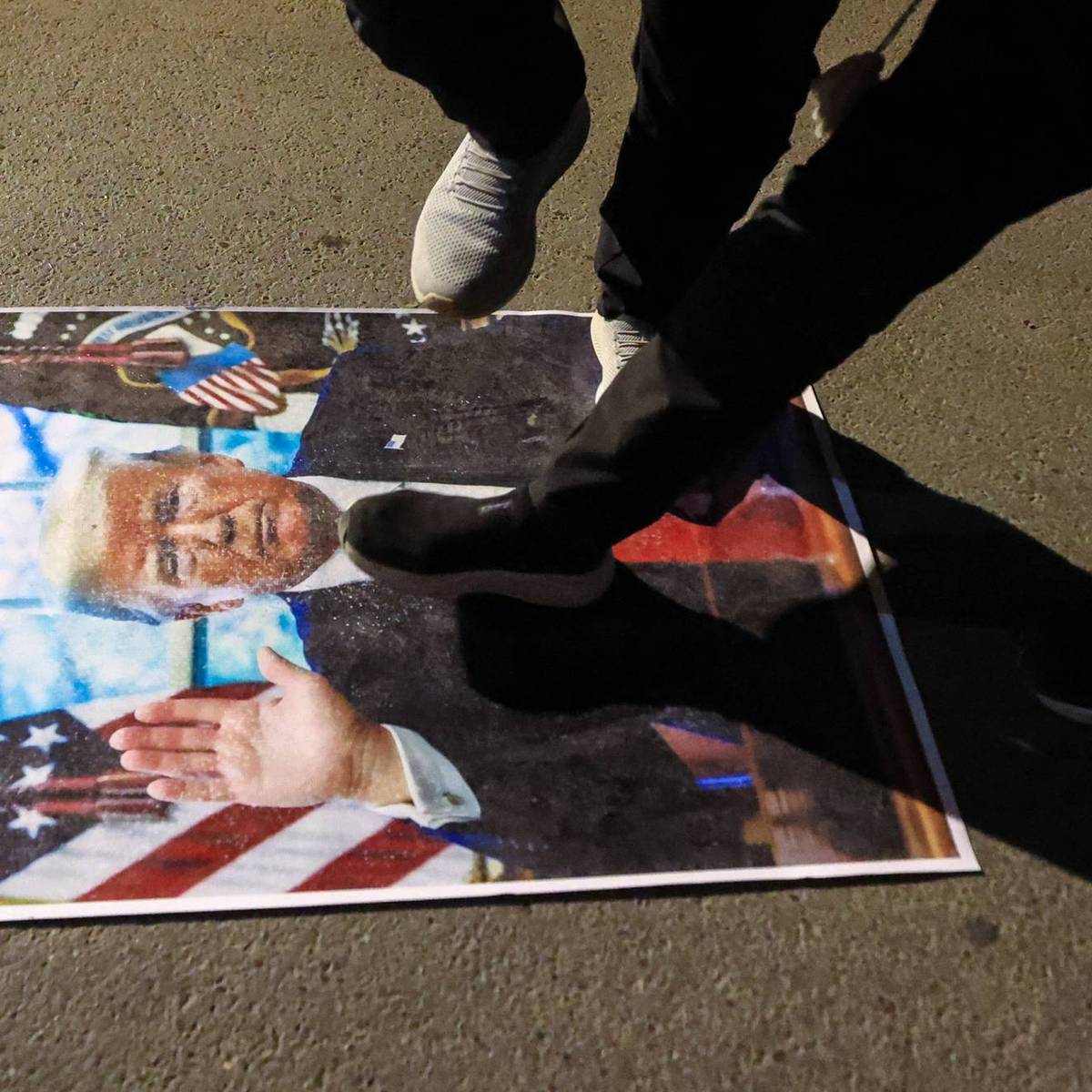 Demonstrators in Baghdad, Iraq
