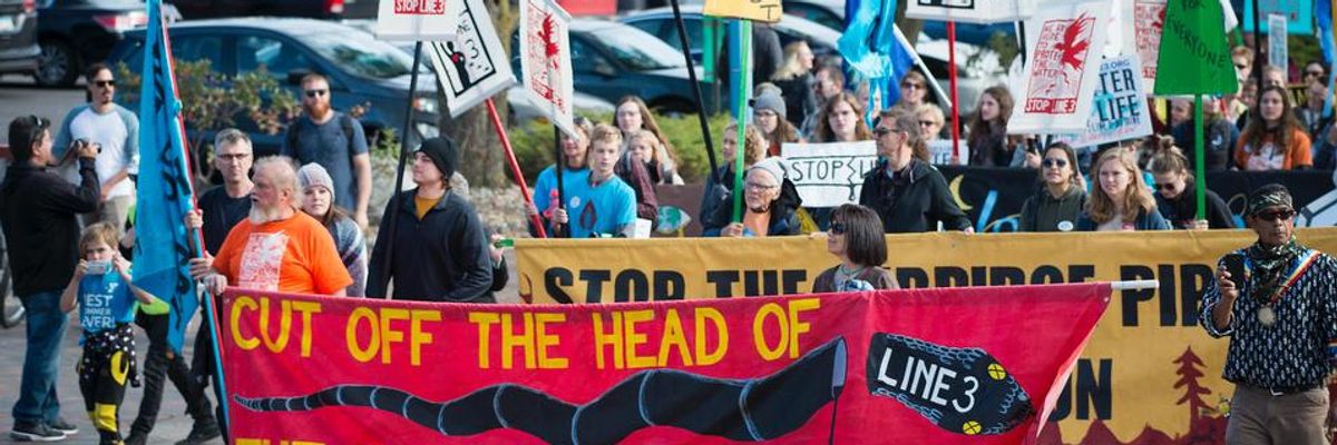 With Brutal Memories of Standing Rock, Stop Line 3 Campaigners Wary of Rule Barring 'Counterinsurgency Tactics'