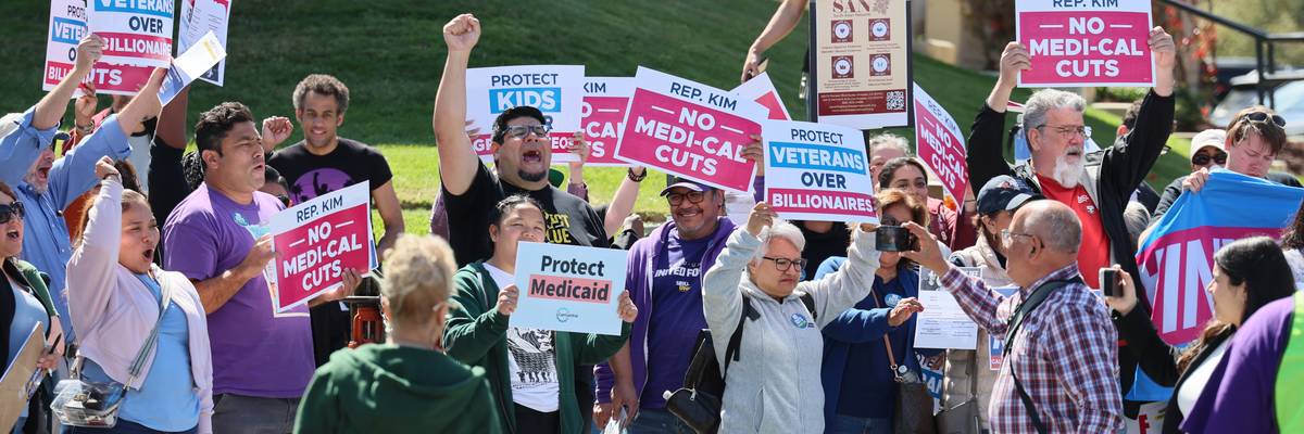 Demonstrators protest Medicaid cuts