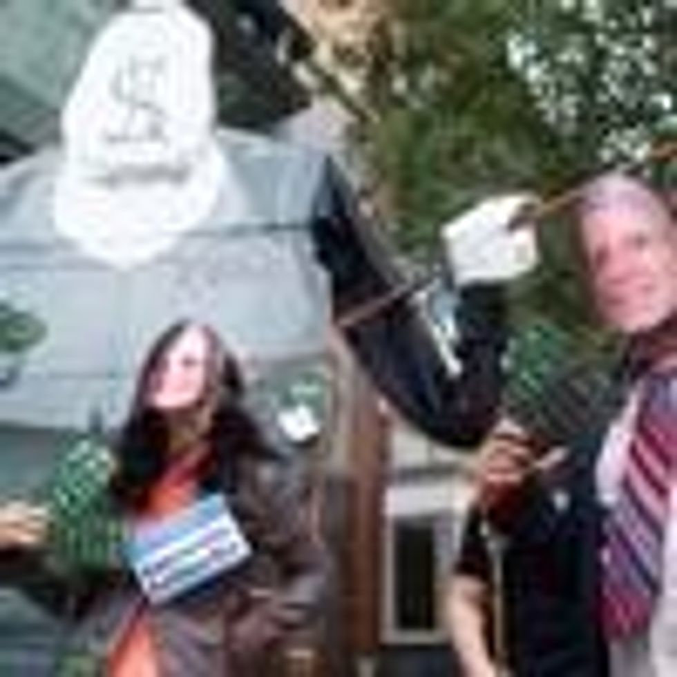 Demonstrators protest pharma lobbying