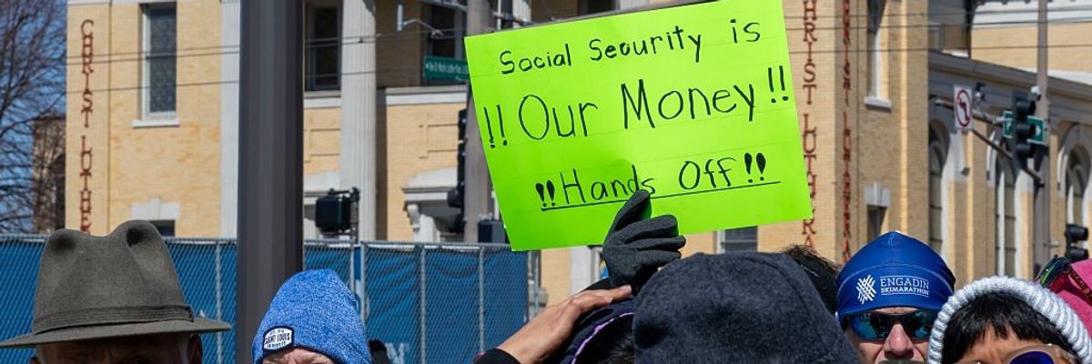 Demonstrators protest President Donald Trump