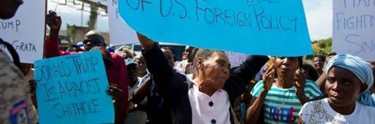 US Embassy Shuttered as Thousands in Haiti Protest Trump's "Shithole" Remarks
