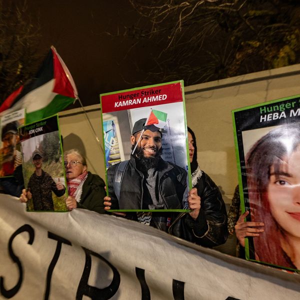Demonstrators Rally Outside Pentonville Prison In Support Of Palestine Action Hunger Strikers