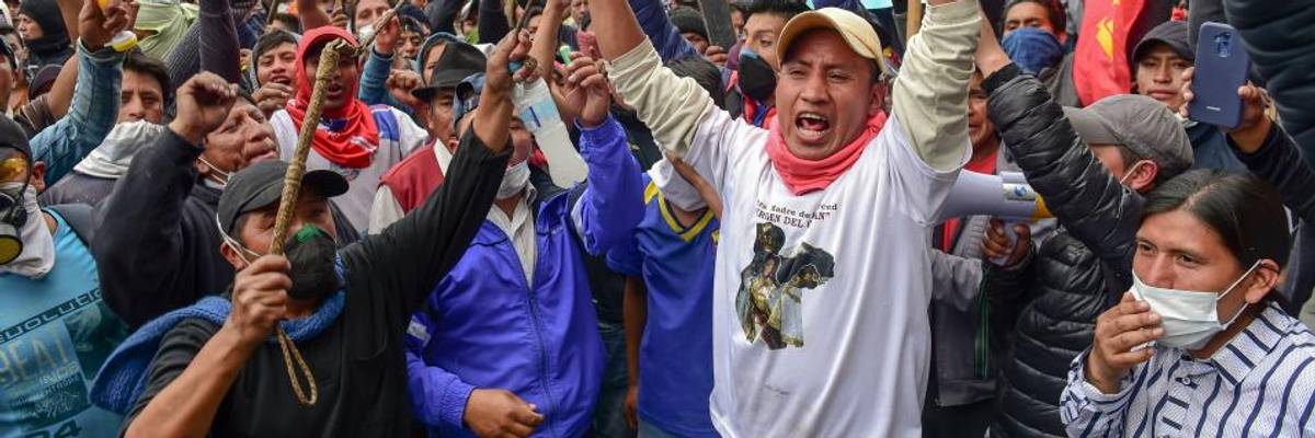 Ecuador's President Moves Government From Capital as Protests Over Austerity Measures Continue