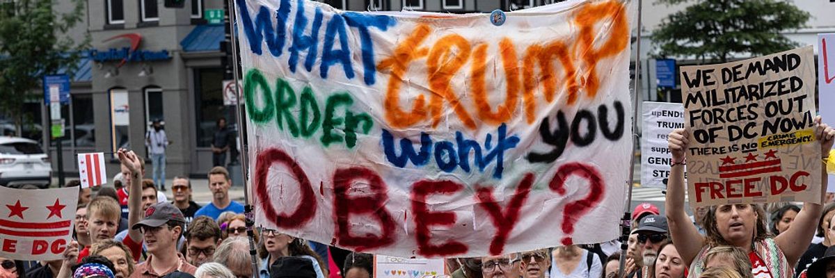 DC Residents' Anger at Fed Presence Grows as Poll Shows 'Overwhelming' Opposition to Trump Takeover