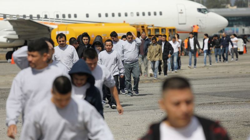 Deported Guatemalan Immigrants Arrive On ICE Flight from U.S