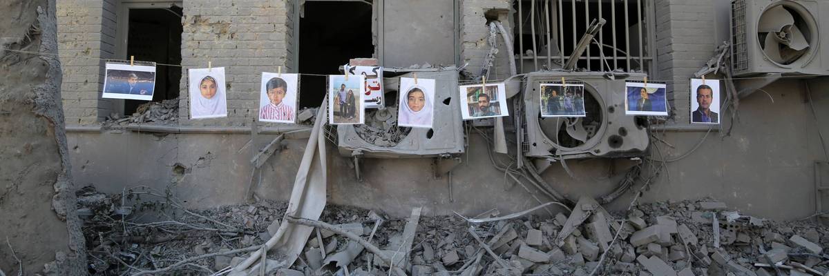 Destruction at Tehran's Sharif University of Technology, targeted by the US-Israel