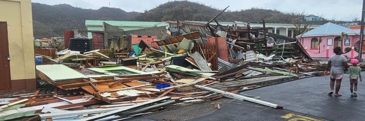 Destruction in Grenada from Beryl.