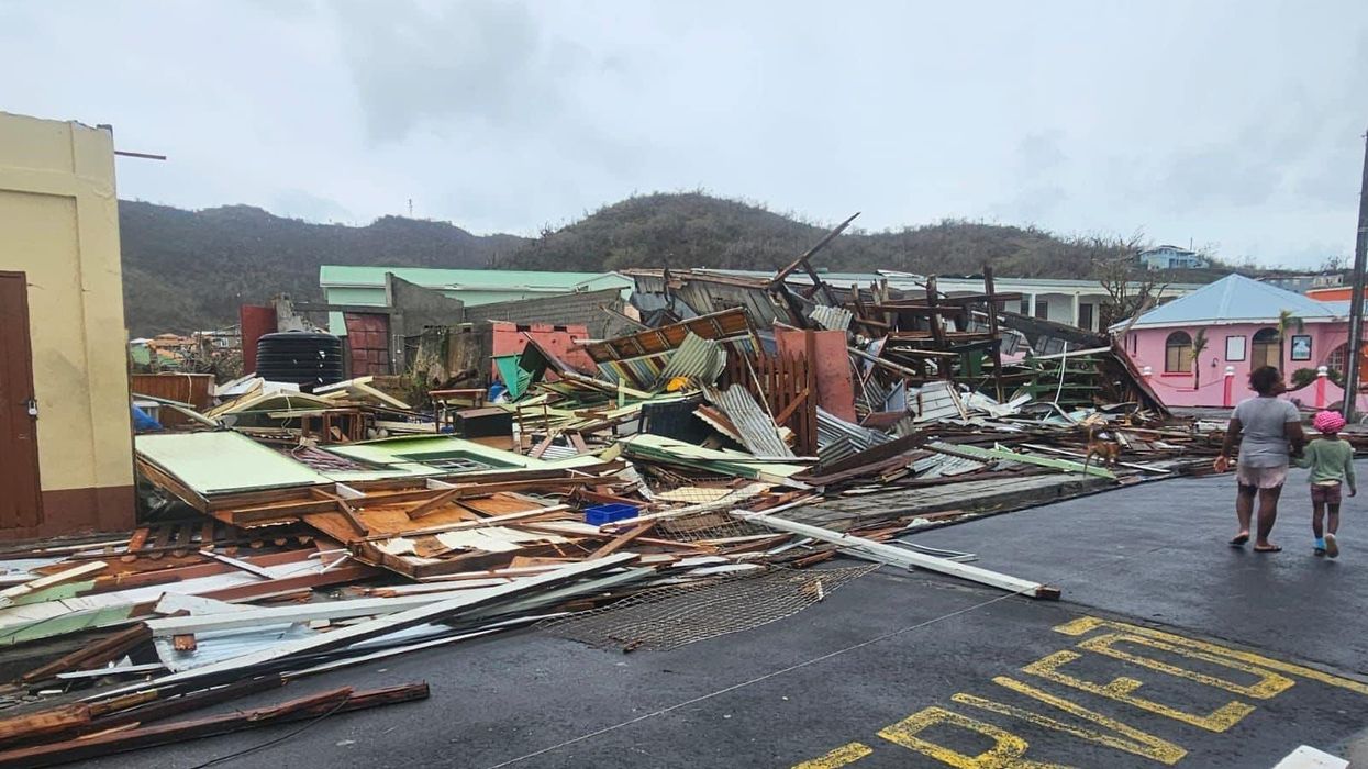 Destruction in Grenada from Beryl.