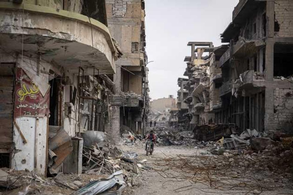 Destruction in Raqqa's city centre. Credit: Amnesty International