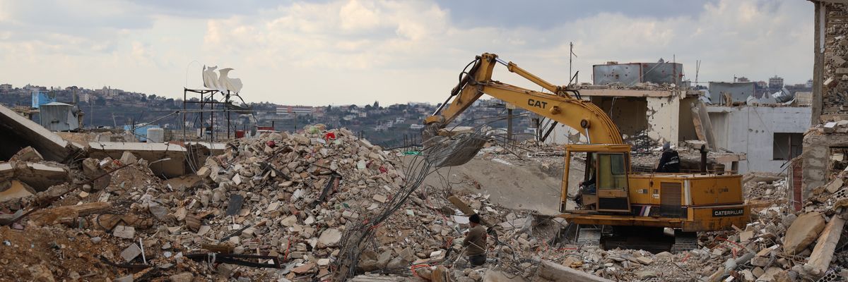 Destruction resulting from Israeli attacks