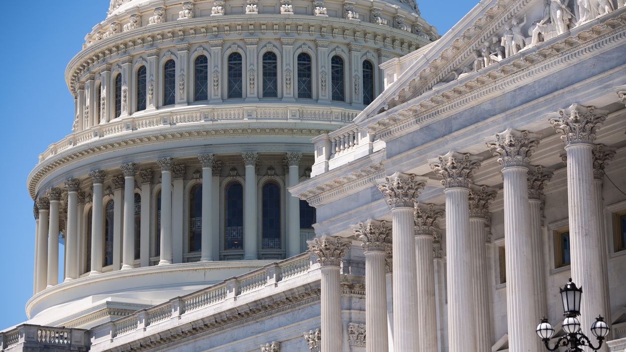 Detail of the US Capitol building