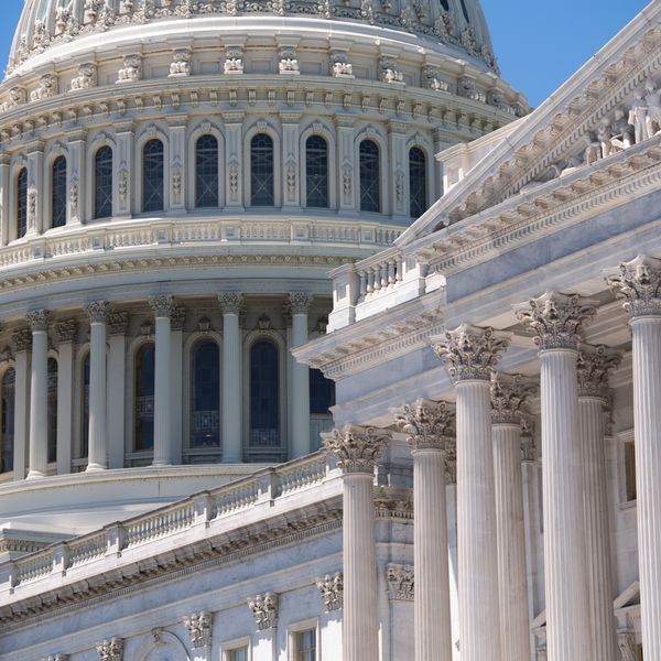 Detail of the US Capitol building