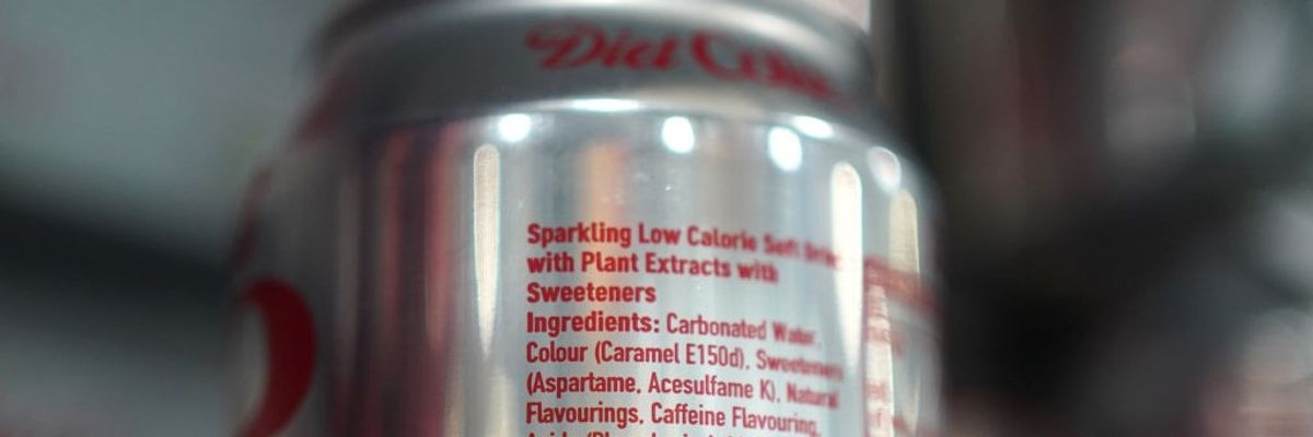 Diet Coke with aspartame.