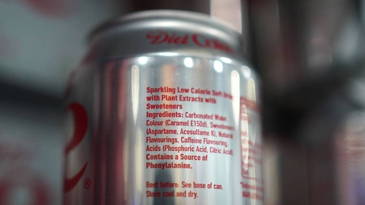 Diet Coke with aspartame.