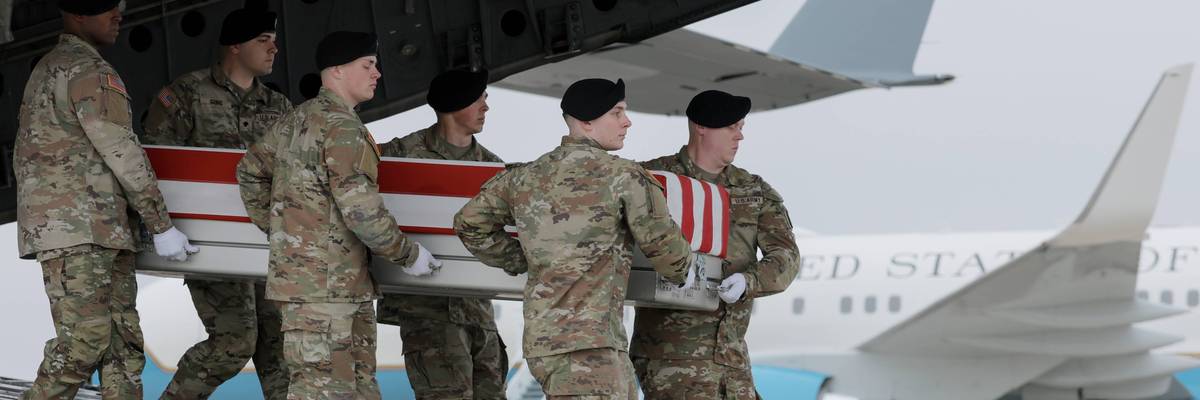 Dignified Transfer Held For 6 Soldiers Killed In Operation Epic Fury
