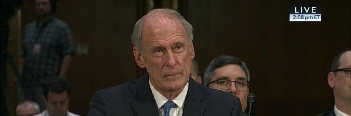 Intelligence Chief Refuses to Say if Trump Sought Help Rebuffing FBI Probe