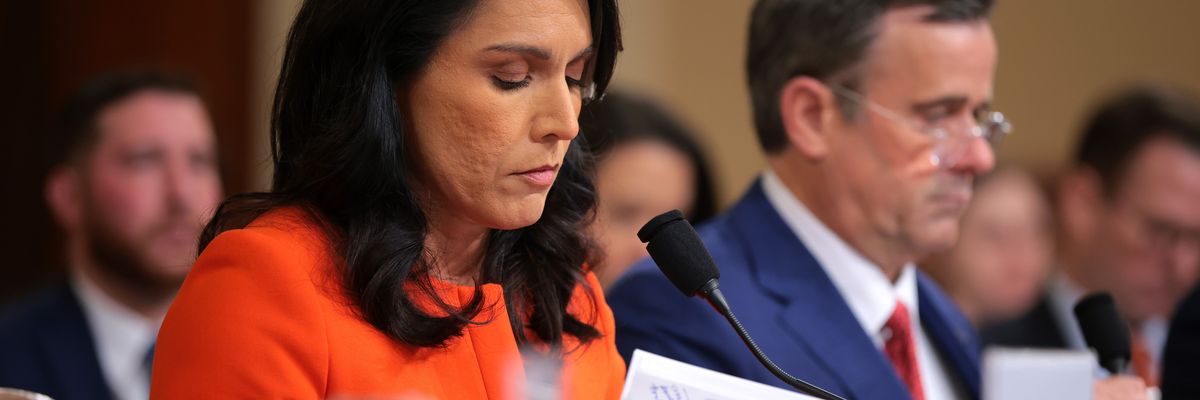 Director of National Intelligence Tulsi Gabbard attends an annual worldwide threats assessment hearing on March 26, 2025