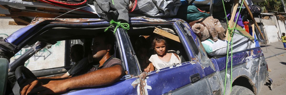 Displaced Palestinians are forced to move again