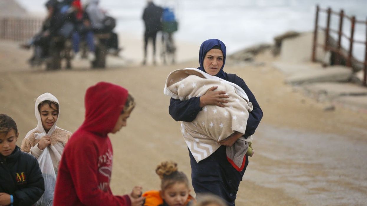 Displaced Palestinians in Gaza