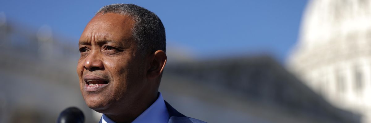 District of Columbia Attorney General Karl Racine speaks at a news conference on December 14, 2021, in Washington, D.C.