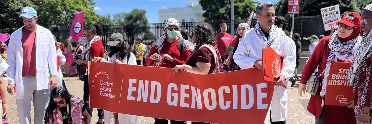 Doctors Against Genocide protest Israel's war on Gaza