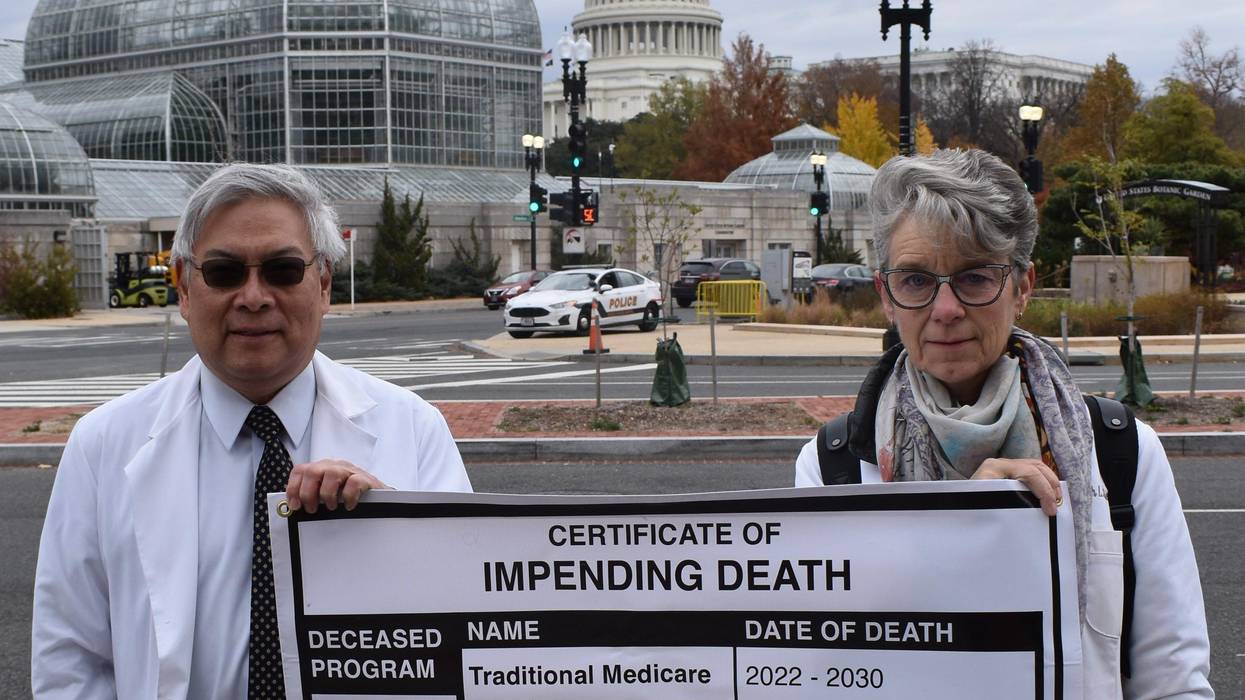Doctors protest the Medicare Direct Contracting program