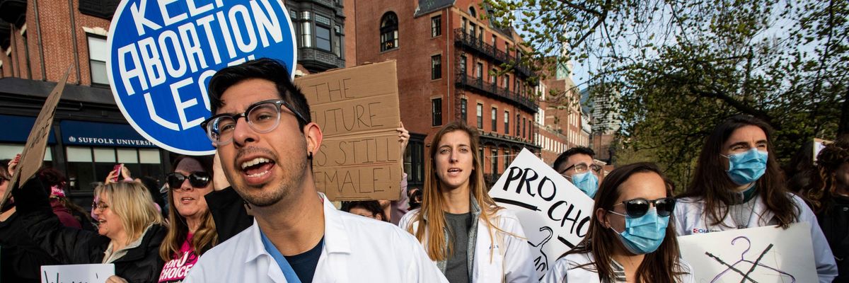 Doctors rally for abortion rights