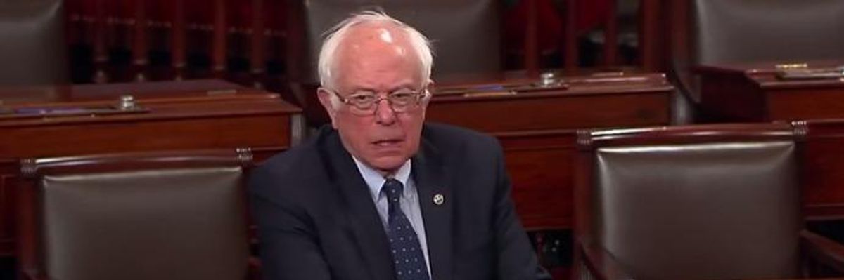 'Economic Pain for Tens of Millions': Watch Sanders Destroy Trump Tax Plan on Senate Floor