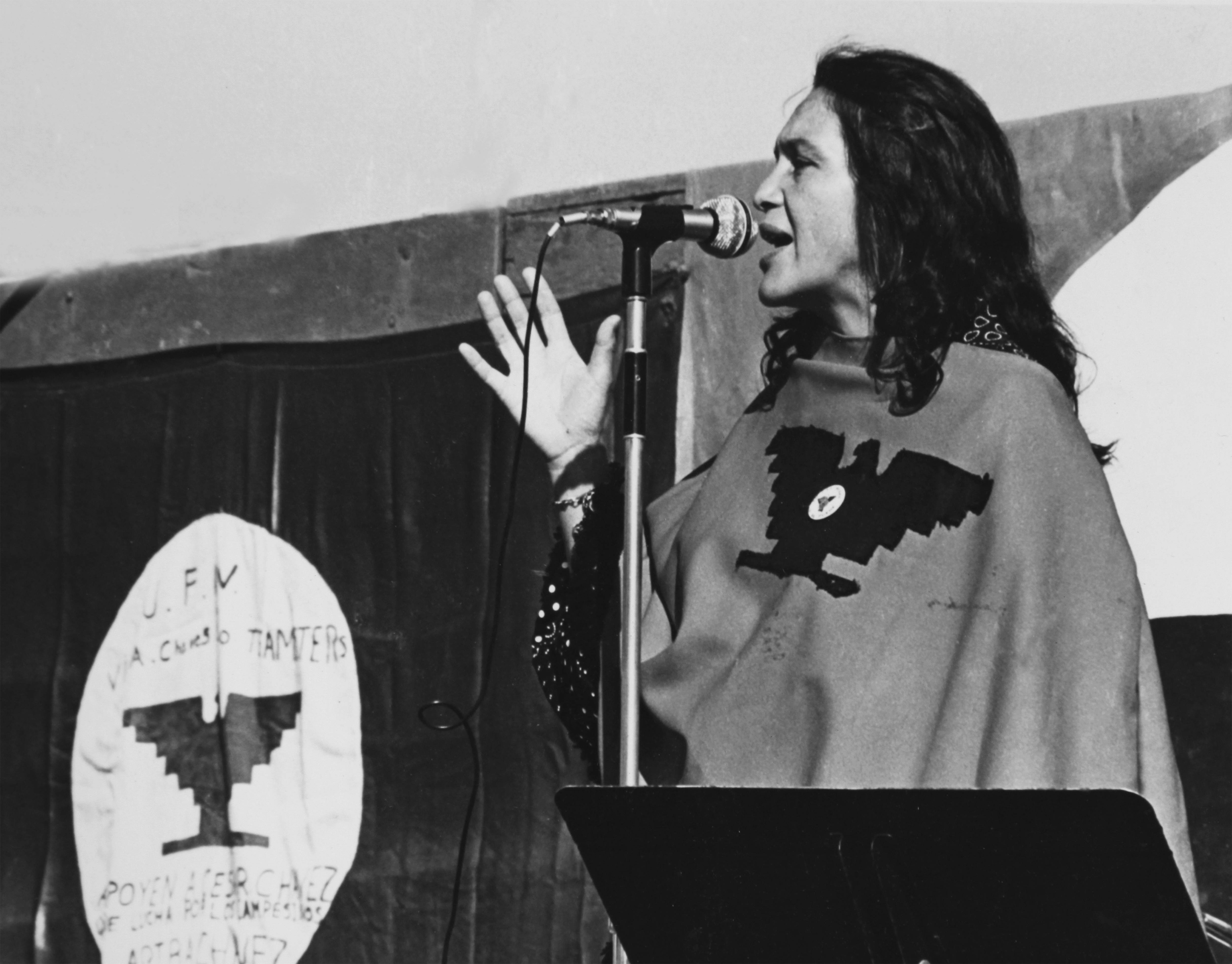 Dolores Huerta Speaks At UFW Rally