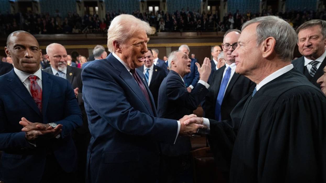 Donald Trump and Chief Justice John Roberts