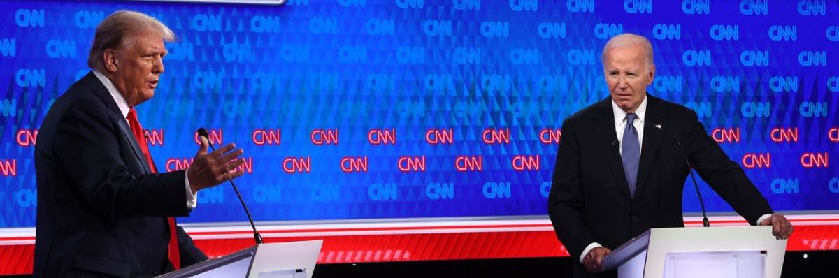 Donald Trump And Joe Biden Participate In First Presidential Debate