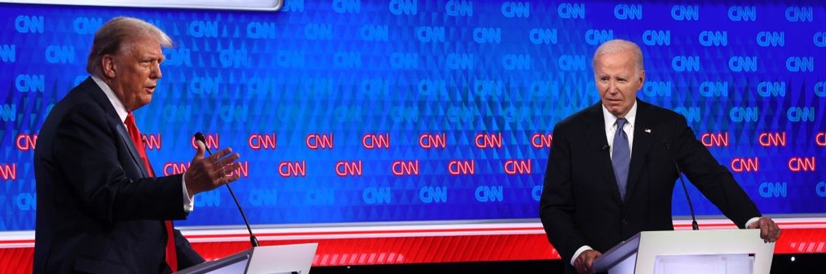 Donald Trump And Joe Biden Participate In First Presidential Debate