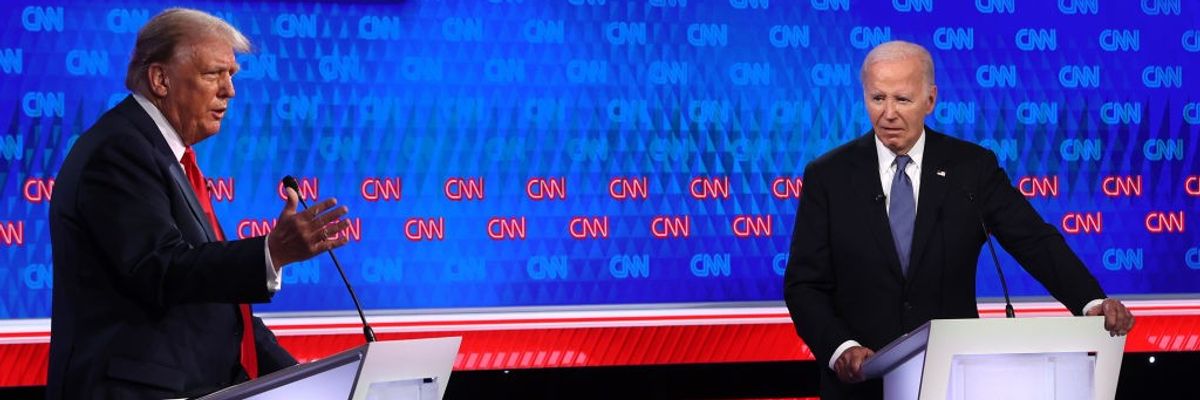 Donald Trump And Joe Biden Participate In First Presidential Debate