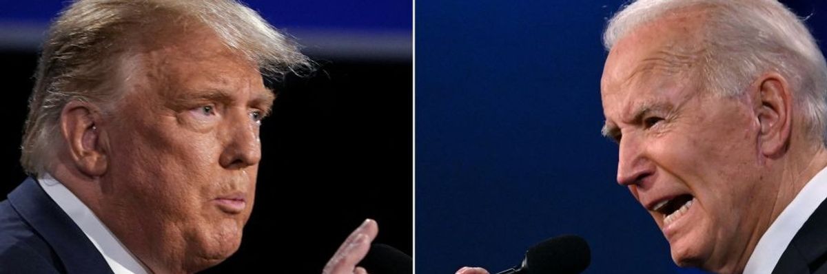 Donald Trump and Joe Biden