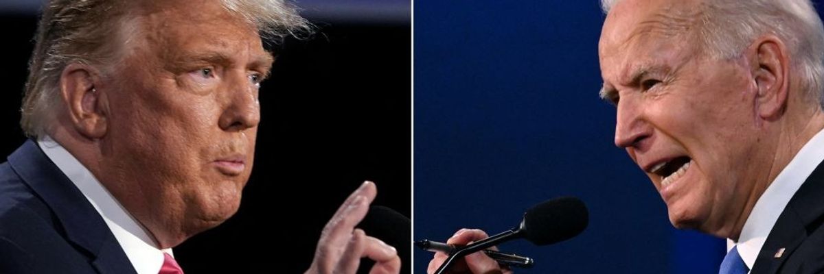 Donald Trump and Joe Biden