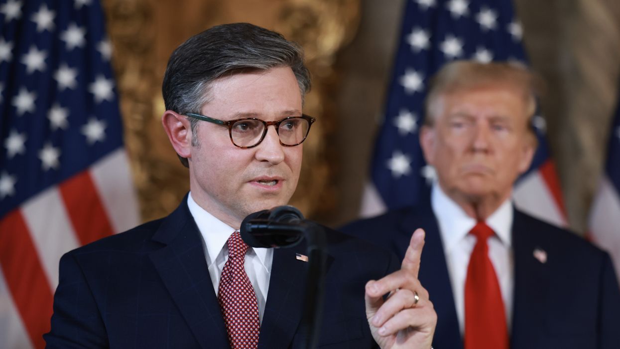 Donald Trump and Mike Johnson