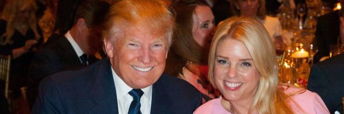 Donald Trump and Pam Bondi.